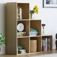Durham 6 Cube Staircase Storage Unit - Oak