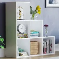 Durham 6-Cube Staircase Storage Unit - White, MDF