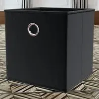 Durham Cube Storage Basket - Black