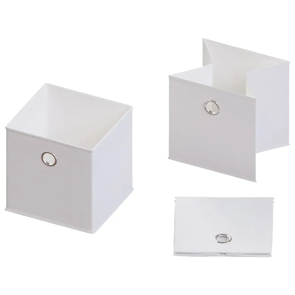 Durham Cube Storage Basket - White