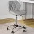 Geo Swivel Office Chair with Gas Lift - Grey, PU Leather