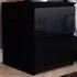 Glinton 2 Drawer Bedside Table - Black
