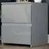 Glinton 2 Drawer Bedside Table - Grey