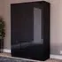 Glinton 3 Door 2 Drawer Wardrobe - Black