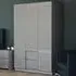 Glinton 3 Door 2 Drawer Wardrobe - Grey