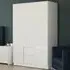 Glinton 3 Door 2 Drawer Wardrobe - White