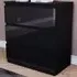 Glinton 3 Drawer Chest of Drawers - Black
