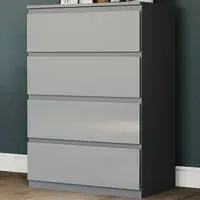 Glinton 4 Drawer Chest of Drawers - Grey