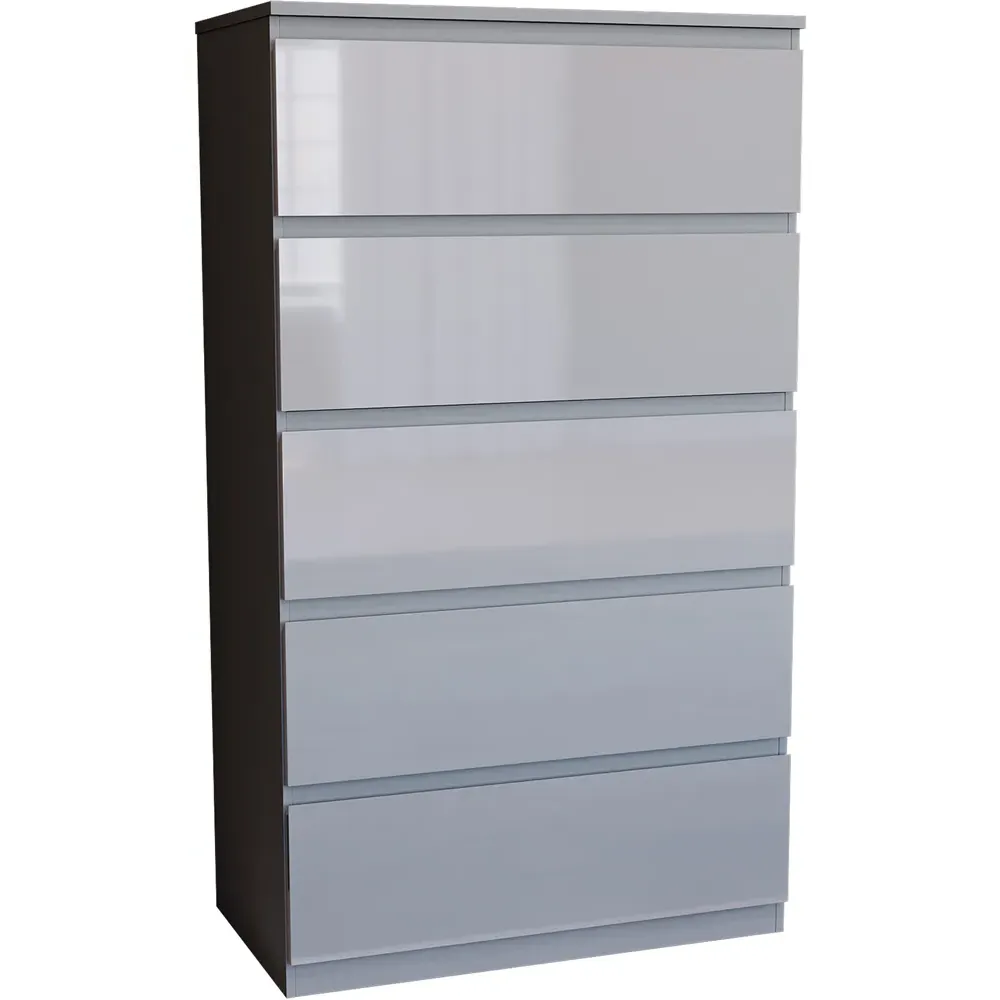 Glinton 5 Drawer Chest of Drawers - Grey