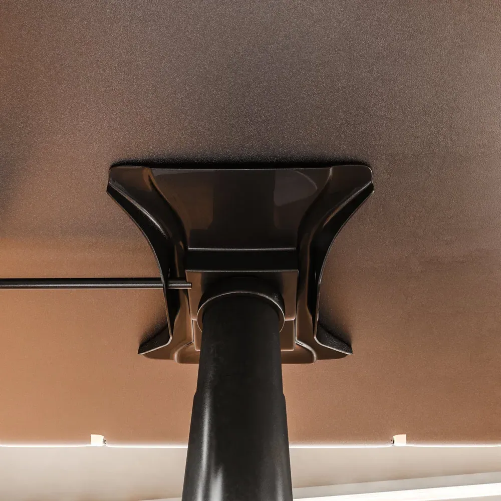 Henderson Swivel Office Chair - Black, PU Leather