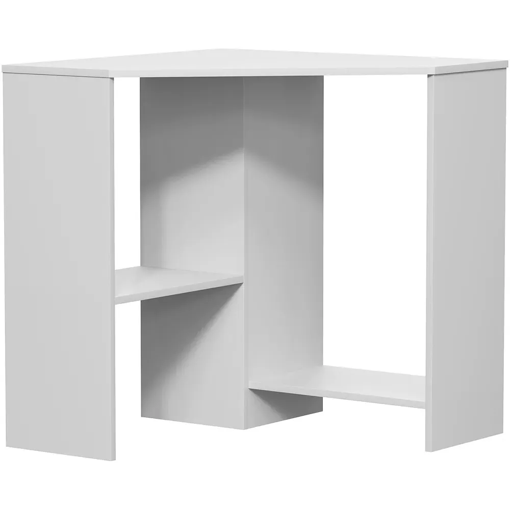 Hetton Corner Computer Desk with Storage - White