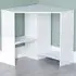 Hetton Corner Computer Desk with Storage - White