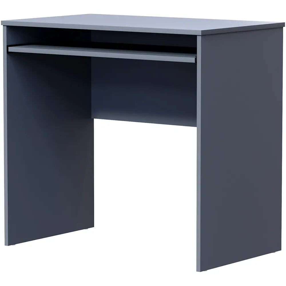 Huby Computer Desk with Sliding Shelf - Grey