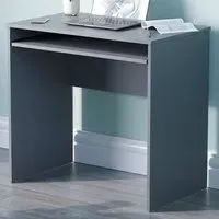 Huby Computer Desk with Sliding Shelf - Grey