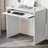 Hudson Computer Desk with Sliding Shelf - White