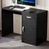 Hudson Computer Desk with Storage - Black