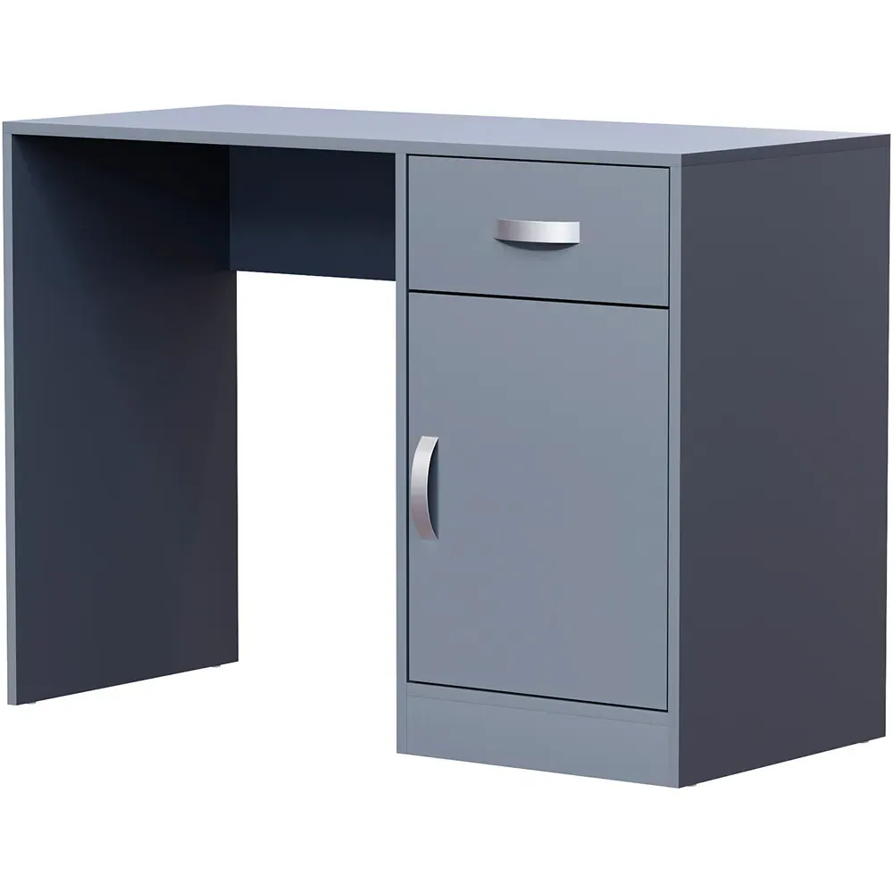 Hudson Computer Desk with Storage - Grey
