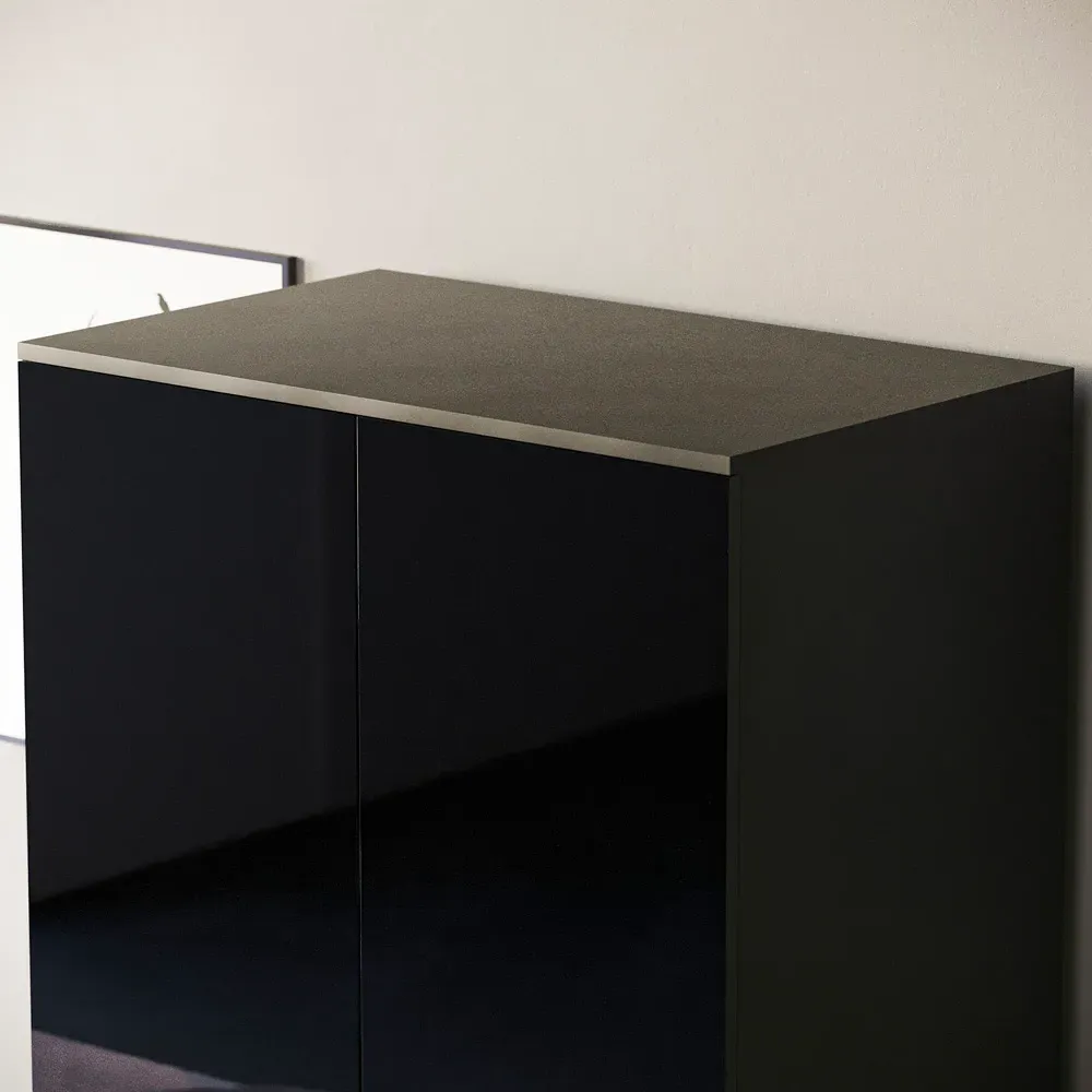 Hulio 2 Door Wardrobe - Black