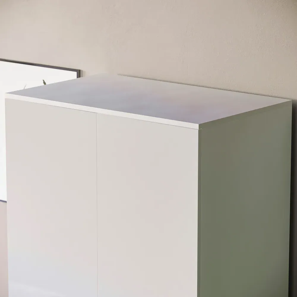 Hulio 2 Door Wardrobe - White