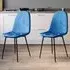 Luton Set of 2 Dining Chairs - Blue, Fabric