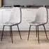 Luton Set of 2 Dining Chairs - Grey, Fabric