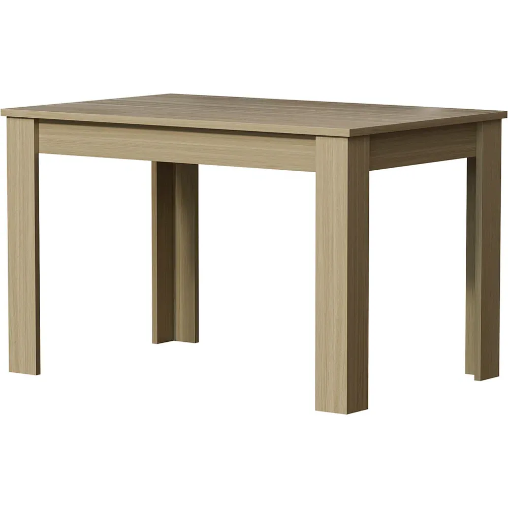 Medina 4-Seater Dining Table - Brown, Oak