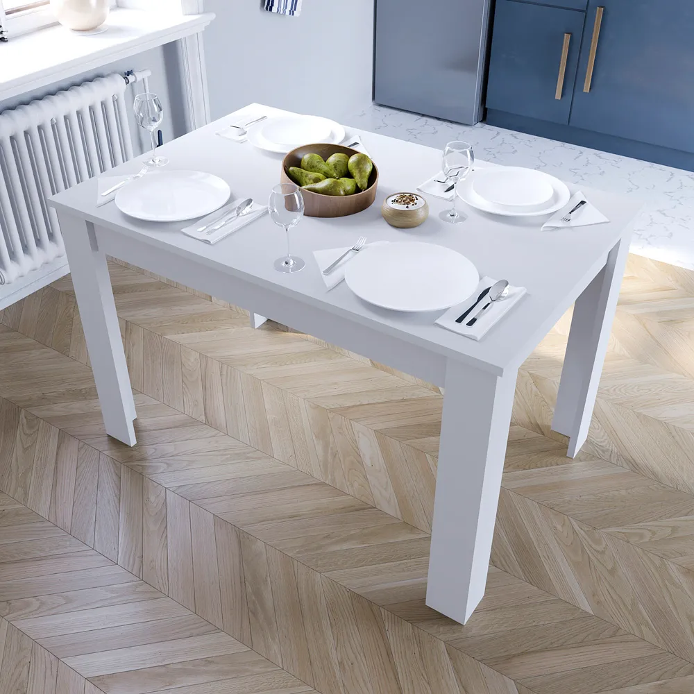 Medina 4-Seater Dining Table - White