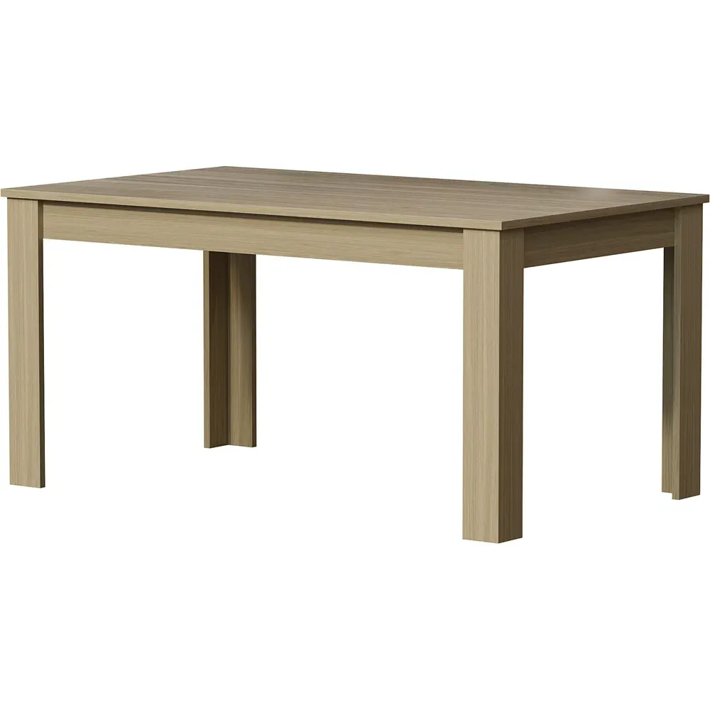 Medina 6-Seater Dining Table - Brown, Oak
