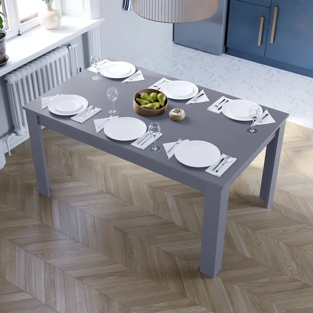 Medina 6-Seater Dining Table - Grey