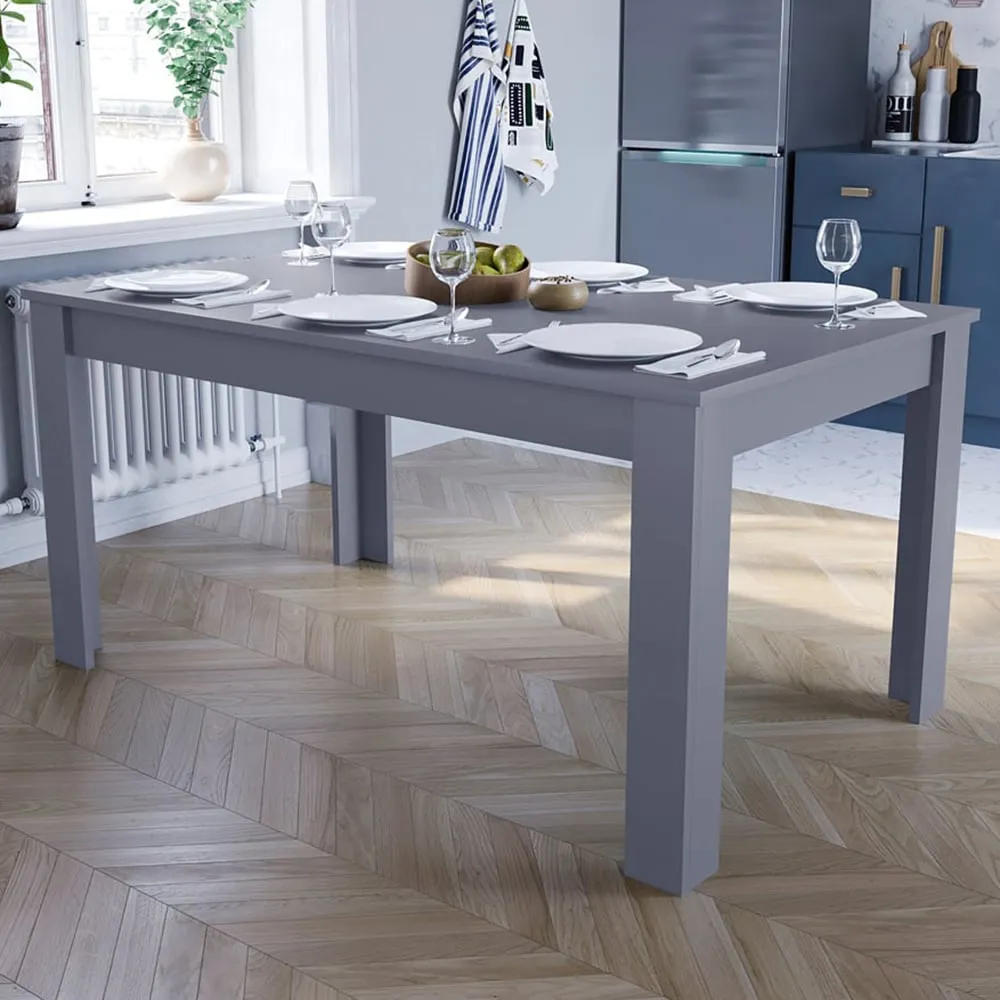 Medina 6-Seater Dining Table - Grey