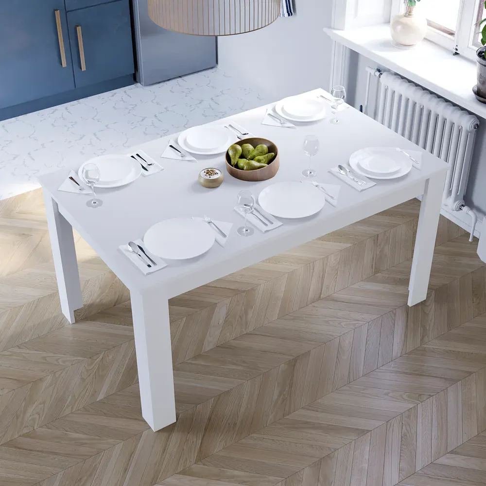 Medina 6-Seater Dining Table - White