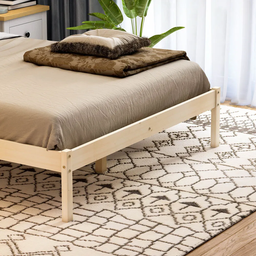 Milan Double Low Foot Bed Frame - Pine