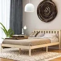 Milan Double Low Foot Bed Frame - Pine