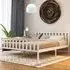 Milan King Size High Foot Bed Frame - White, Pine