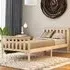 Milan Single High Foot Bed Frame - Brown, Pine