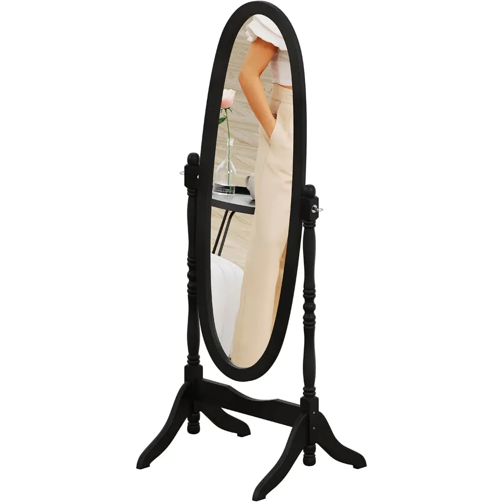 Nishano Cheval Mirror - Black, MDF