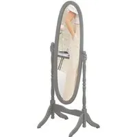 Nishano Oval Cheval Mirror with Rotating Frame - Grey