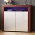 Nova 2 Door LED Sideboard - Walnut, White