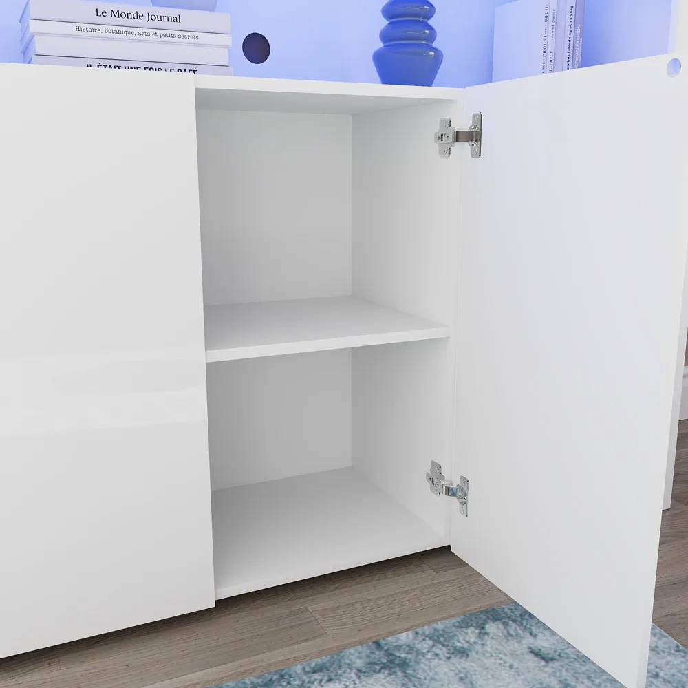 Nova 3 Door LED Sideboard - White