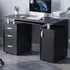 Otley 3 Drawer Computer Desk - Black, MDF