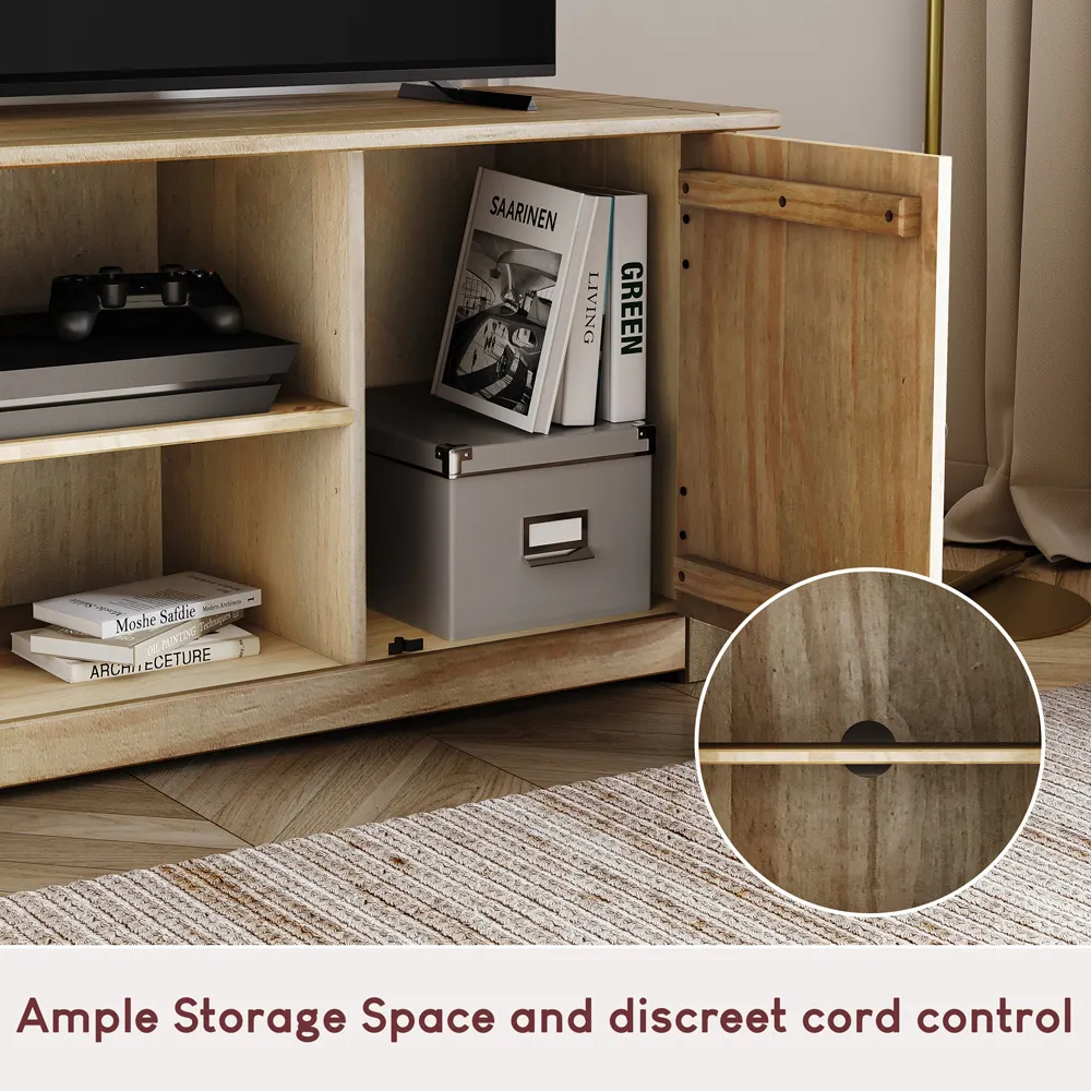 Panama 2 Door TV Unit - Brown, Pine