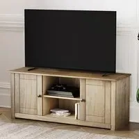 Panama 2 Door TV Unit - Brown, Pine