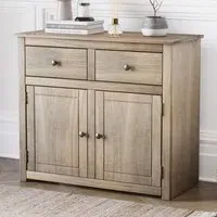 Panama 2 Drawer Pine Sideboard - Brown