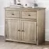 Panama 2 Drawer Pine Sideboard - Brown