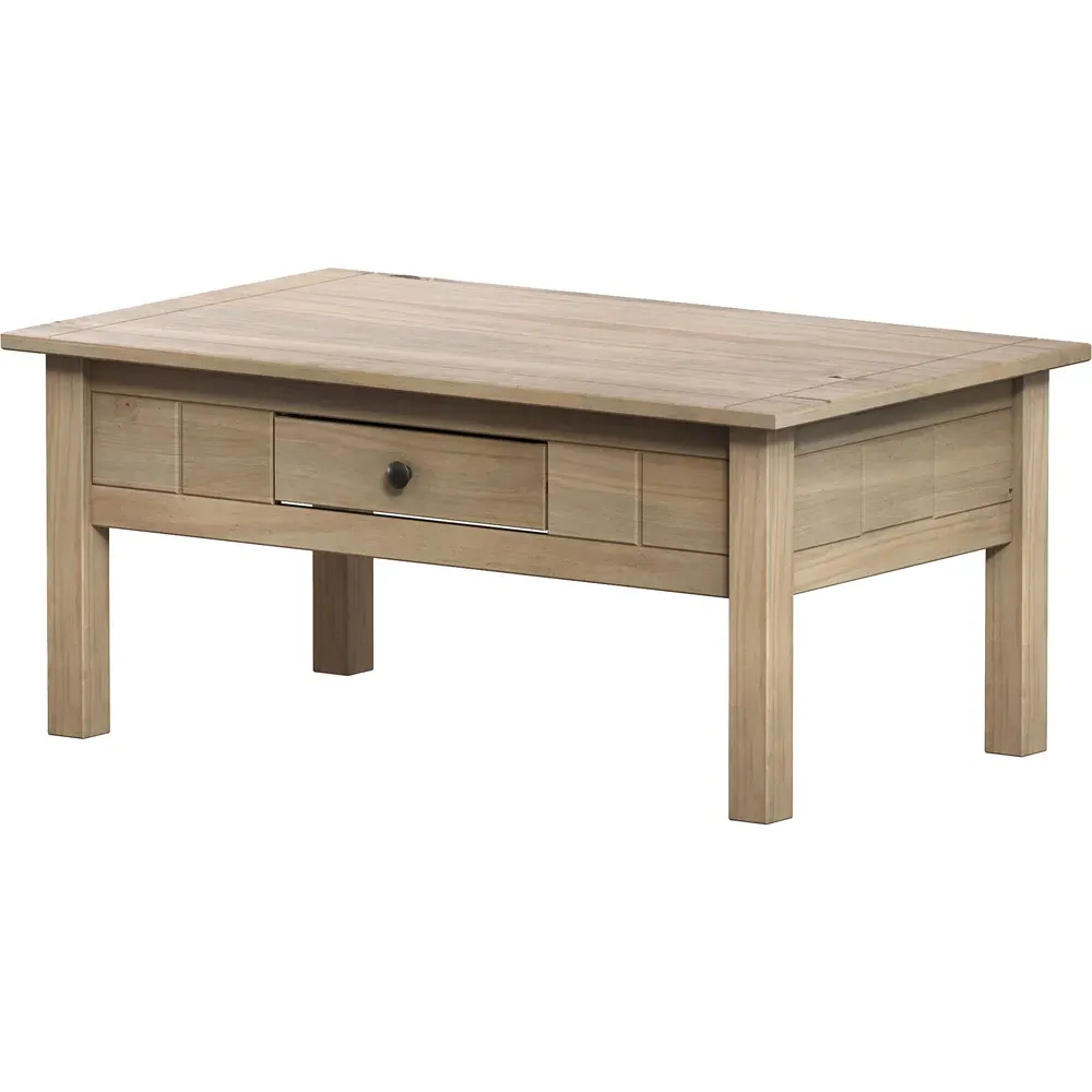 Panama Single Drawer Coffee Table - Brown, Oak