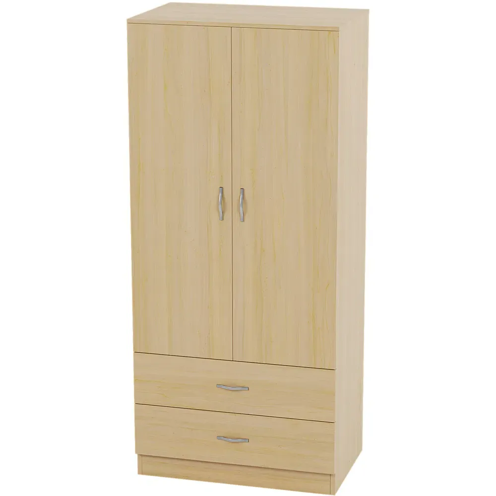 Riano 2 Door 2 Drawer Wardrobe - Pine
