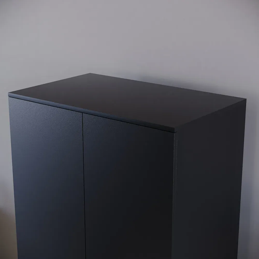 Riano 2 Door Wardrobe - Black