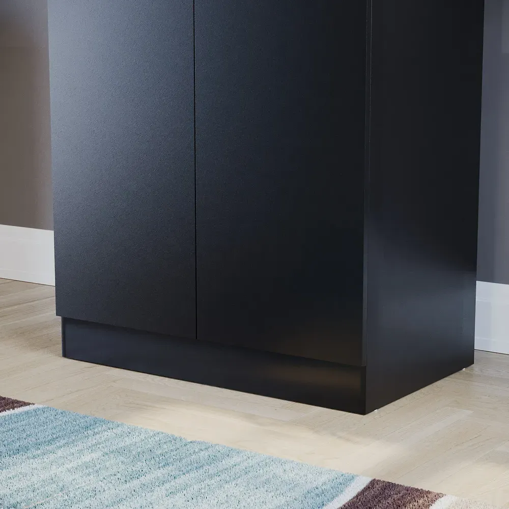 Riano 2 Door Wardrobe - Black