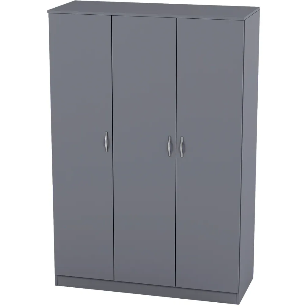 Riano 3 Door Wardrobe - Grey