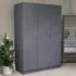 Riano 3 Door Wardrobe - Grey